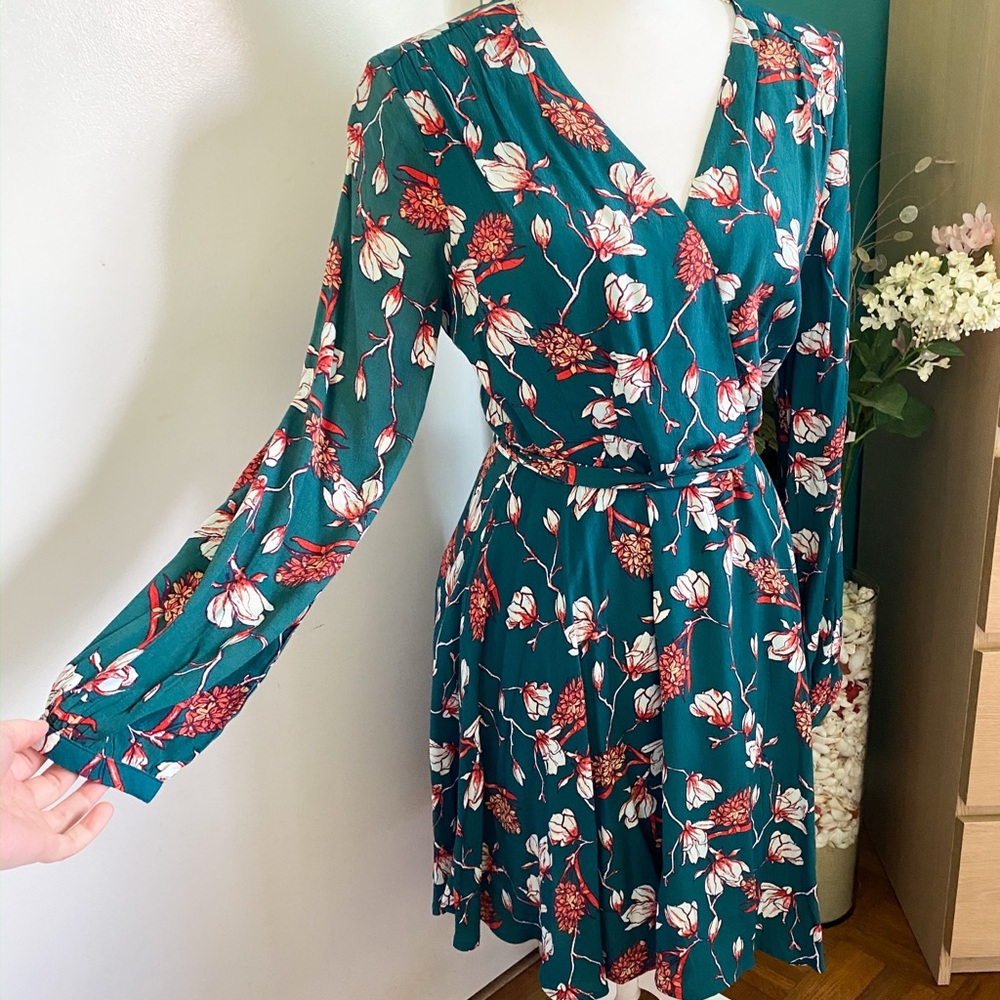Miss Me • Teal Floral Dress